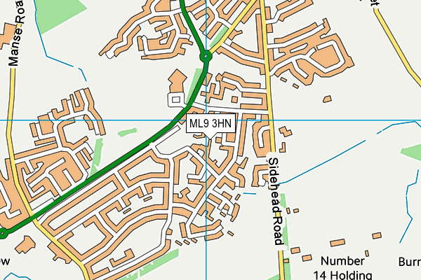 ML9 3HN map - OS VectorMap District (Ordnance Survey)