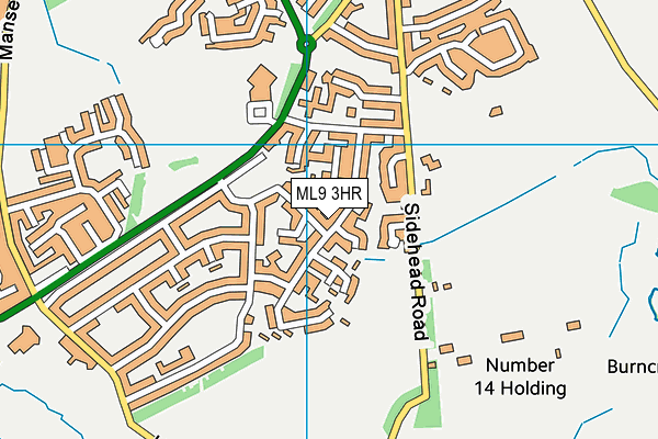ML9 3HR map - OS VectorMap District (Ordnance Survey)