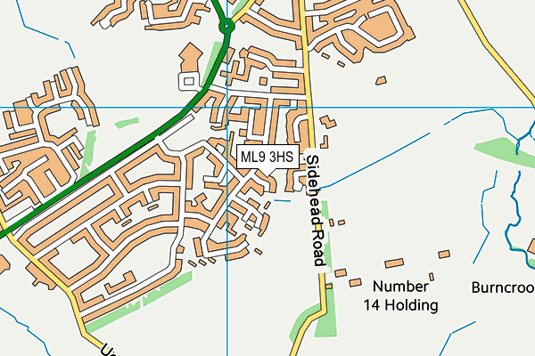 ML9 3HS map - OS VectorMap District (Ordnance Survey)