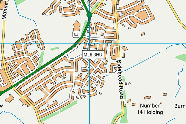 ML9 3HU map - OS VectorMap District (Ordnance Survey)