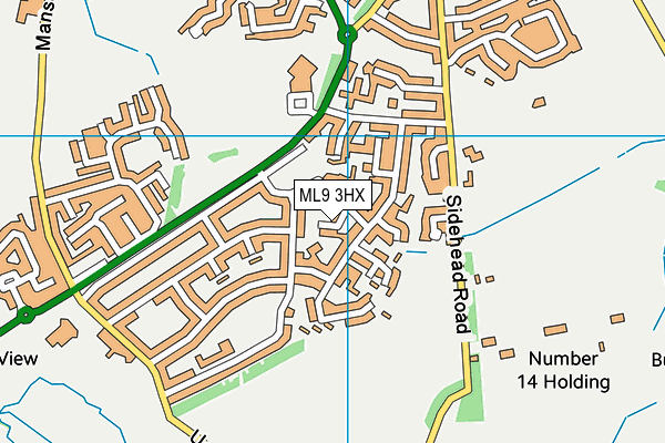 ML9 3HX map - OS VectorMap District (Ordnance Survey)