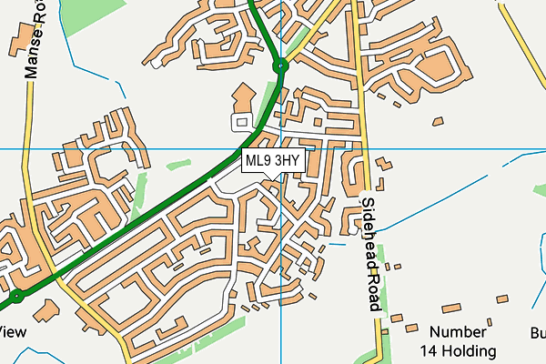 ML9 3HY map - OS VectorMap District (Ordnance Survey)