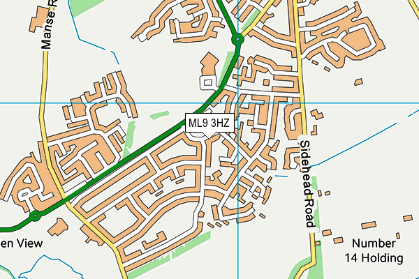 ML9 3HZ map - OS VectorMap District (Ordnance Survey)