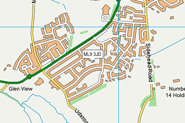 ML9 3JD map - OS VectorMap District (Ordnance Survey)