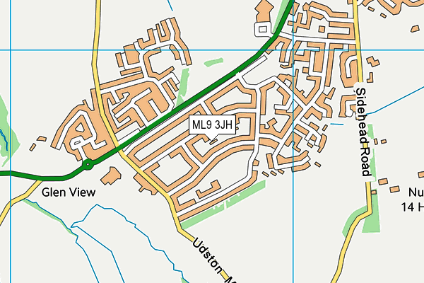 ML9 3JH map - OS VectorMap District (Ordnance Survey)