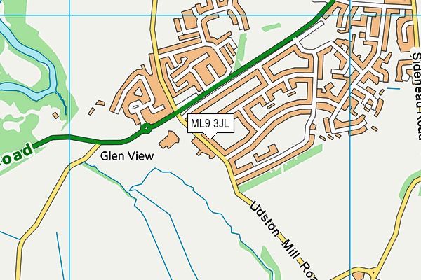 ML9 3JL map - OS VectorMap District (Ordnance Survey)