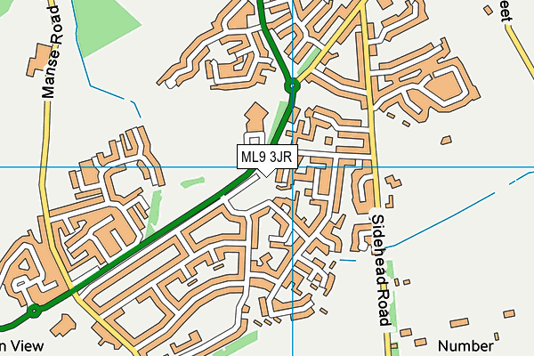 ML9 3JR map - OS VectorMap District (Ordnance Survey)
