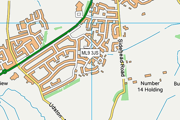 ML9 3JS map - OS VectorMap District (Ordnance Survey)