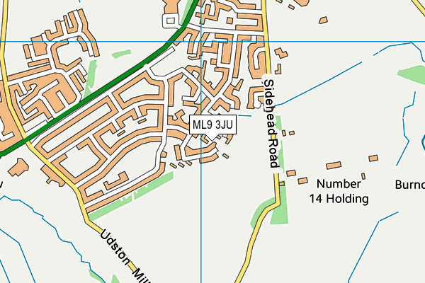 ML9 3JU map - OS VectorMap District (Ordnance Survey)