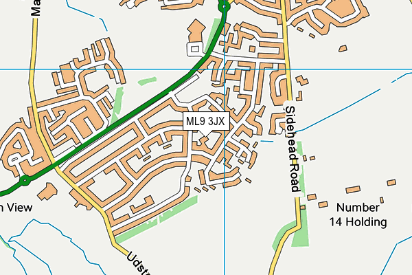 ML9 3JX map - OS VectorMap District (Ordnance Survey)