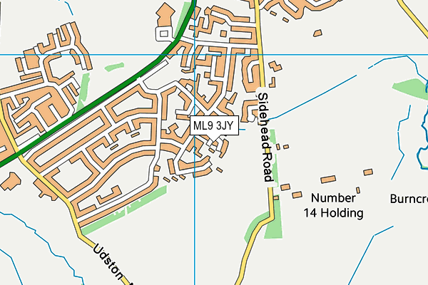 ML9 3JY map - OS VectorMap District (Ordnance Survey)