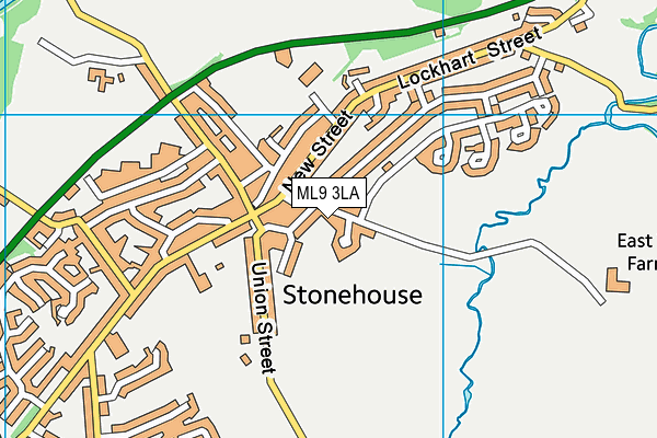 ML9 3LA map - OS VectorMap District (Ordnance Survey)