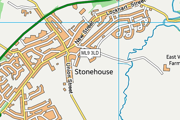 ML9 3LD map - OS VectorMap District (Ordnance Survey)