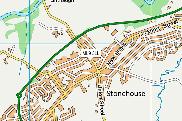 ML9 3LL map - OS VectorMap District (Ordnance Survey)