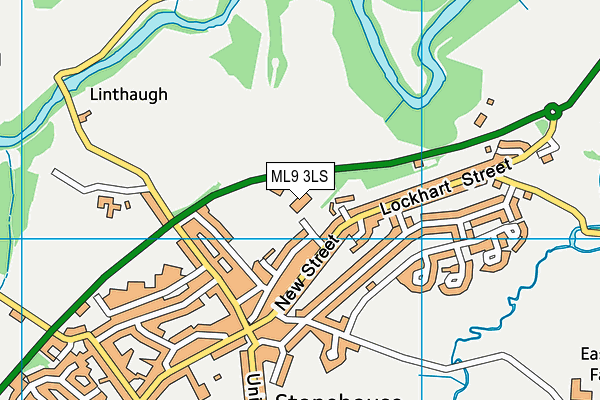 ML9 3LS map - OS VectorMap District (Ordnance Survey)