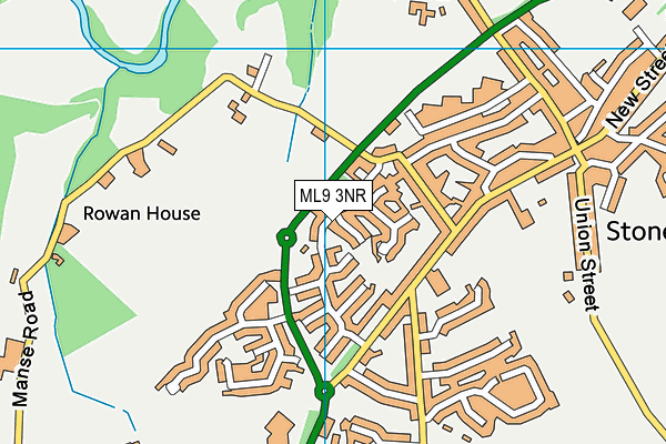 ML9 3NR map - OS VectorMap District (Ordnance Survey)