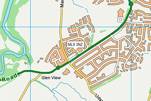 ML9 3NZ map - OS VectorMap District (Ordnance Survey)