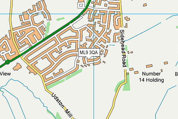 ML9 3QA map - OS VectorMap District (Ordnance Survey)