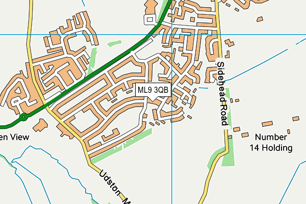 ML9 3QB map - OS VectorMap District (Ordnance Survey)