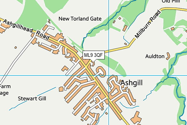 ML9 3QF map - OS VectorMap District (Ordnance Survey)