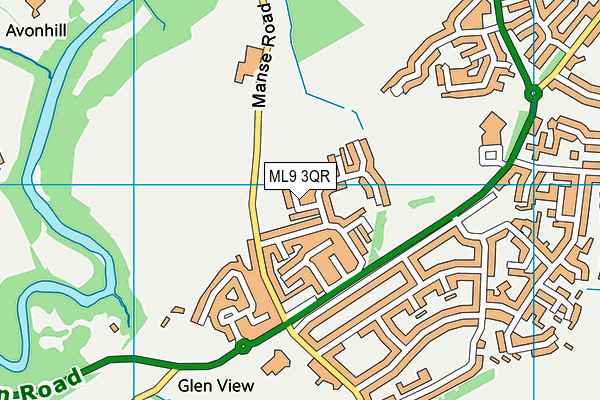 ML9 3QR map - OS VectorMap District (Ordnance Survey)