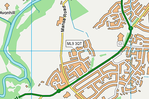 ML9 3QT map - OS VectorMap District (Ordnance Survey)