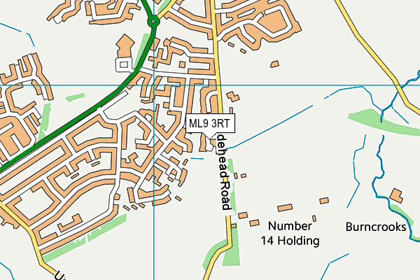 ML9 3RT map - OS VectorMap District (Ordnance Survey)