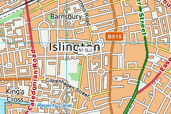 N1 0LU map - OS VectorMap District (Ordnance Survey)