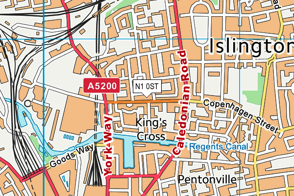 N1 0ST map - OS VectorMap District (Ordnance Survey)