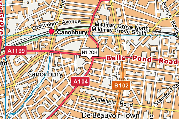 St Paul's Steiner School map (N1 2QH) - OS VectorMap District (Ordnance Survey)
