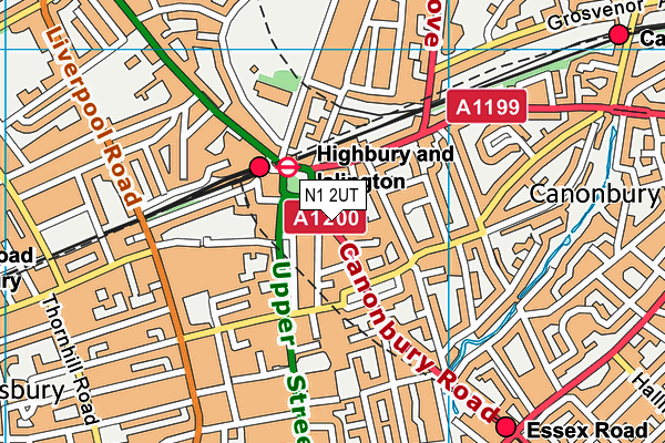 Canonbury Primary School map (N1 2UT) - OS VectorMap District (Ordnance Survey)