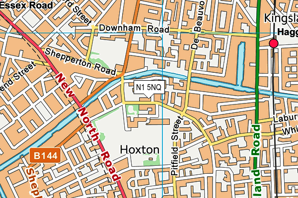 N1 5NQ map - OS VectorMap District (Ordnance Survey)