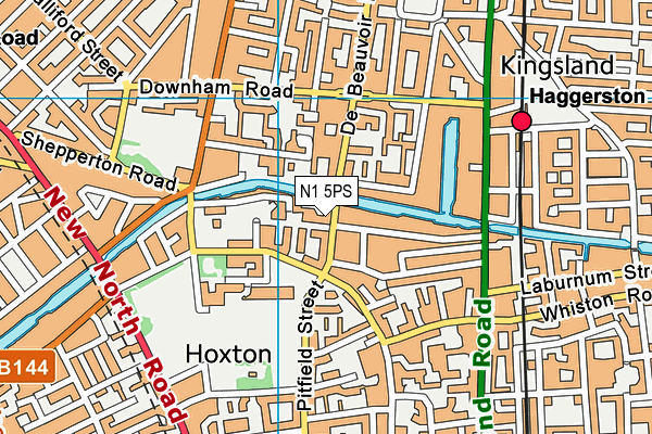 N1 5PS map - OS VectorMap District (Ordnance Survey)