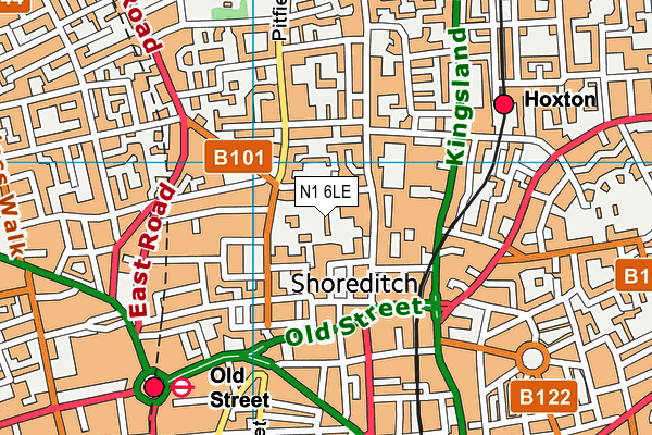 N1 6LE map - OS VectorMap District (Ordnance Survey)