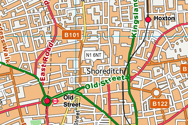 N1 6NT map - OS VectorMap District (Ordnance Survey)