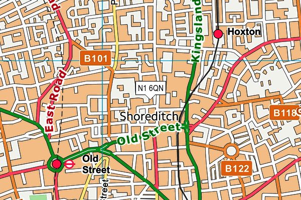N1 6QN map - OS VectorMap District (Ordnance Survey)