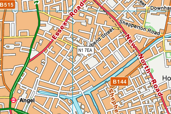 N1 7EA map - OS VectorMap District (Ordnance Survey)