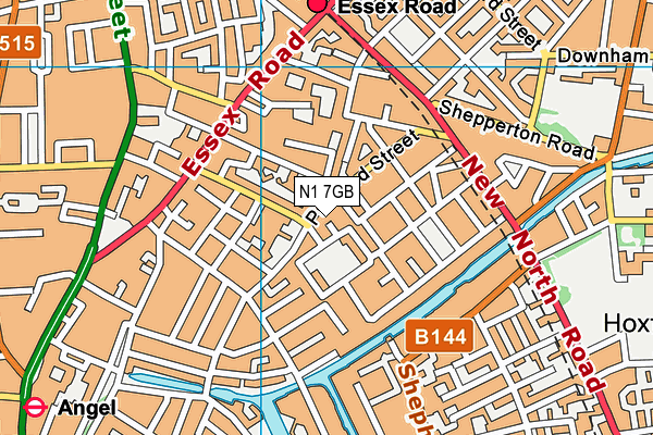 N1 7GB map - OS VectorMap District (Ordnance Survey)