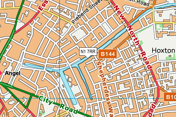 N1 7RR map - OS VectorMap District (Ordnance Survey)