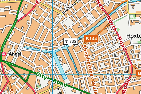 N1 7SG map - OS VectorMap District (Ordnance Survey)