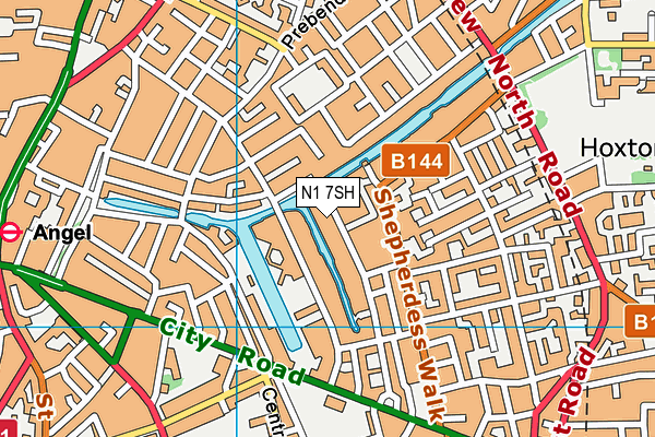 N1 7SH map - OS VectorMap District (Ordnance Survey)