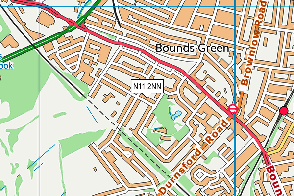 N11 2NN map - OS VectorMap District (Ordnance Survey)