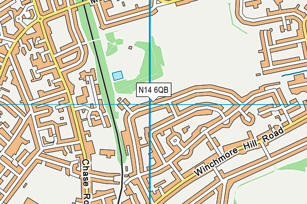 Oakwood Park map (N14 6QB) - OS VectorMap District (Ordnance Survey)