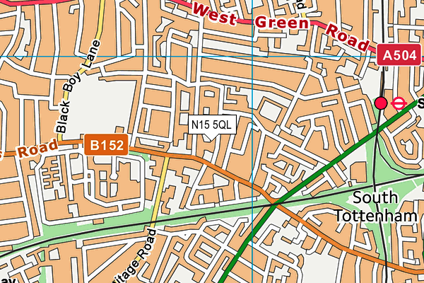 N15 5QL map - OS VectorMap District (Ordnance Survey)