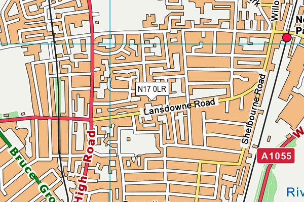 N17 0LR map - OS VectorMap District (Ordnance Survey)