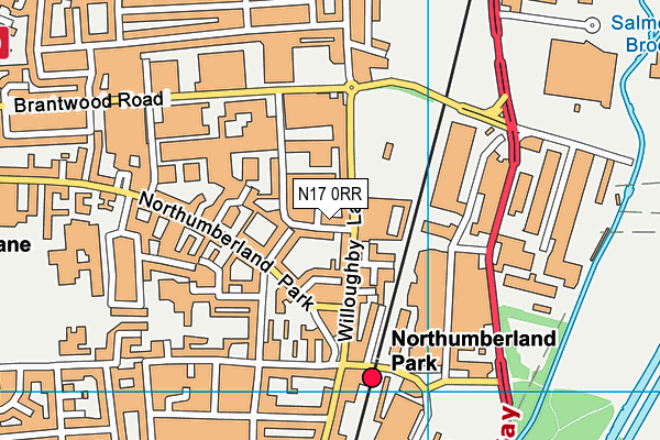 N17 0RR map - OS VectorMap District (Ordnance Survey)