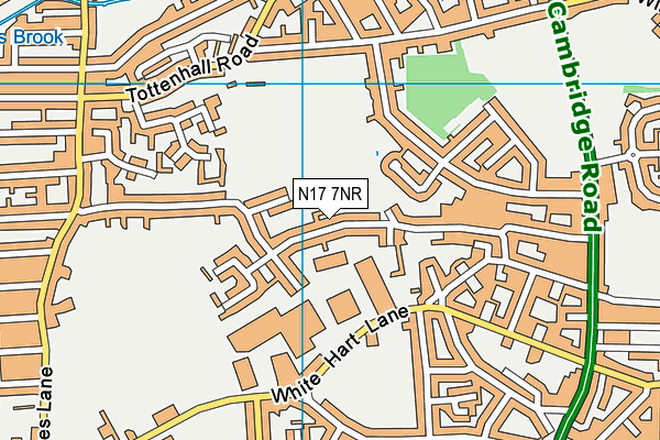N17 7NR map - OS VectorMap District (Ordnance Survey)