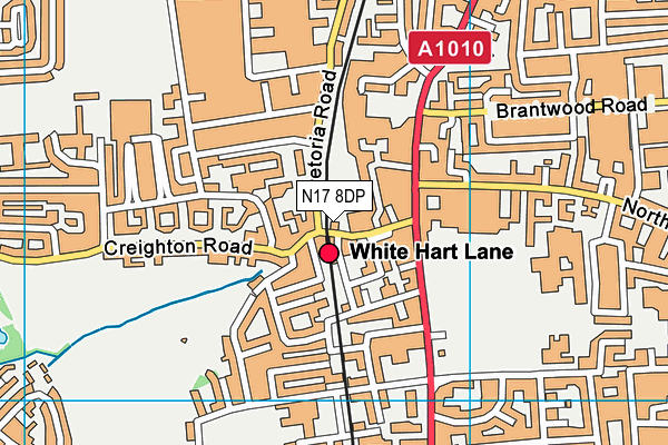 N17 8DP map - OS VectorMap District (Ordnance Survey)