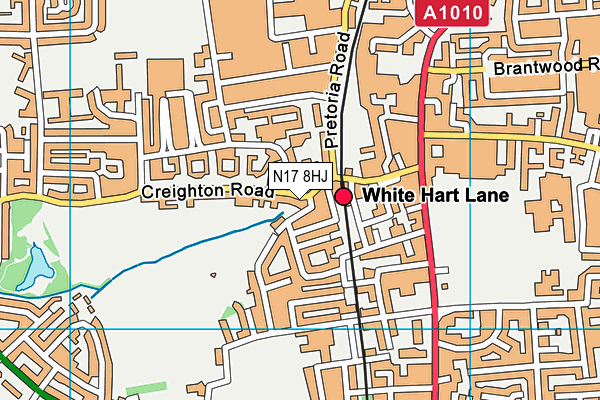 N17 8HJ map - OS VectorMap District (Ordnance Survey)