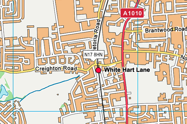 N17 8HN map - OS VectorMap District (Ordnance Survey)